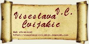 Višeslava Cvijakić vizit kartica